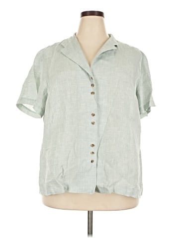 Lafayette 148 New York Short Sleeve Blouse (view 1)