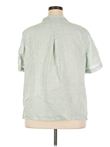Lafayette 148 New York Short Sleeve Blouse (view 2)