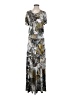 Veronica M. Print Gray Casual Dress Size S - photo 1
