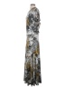 Veronica M. Print Gray Casual Dress Size S - photo 5