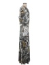 Veronica M. Print Gray Casual Dress Size S - photo 4
