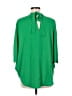 Shein 100% Polyester Green 3/4 Sleeve Blouse Size M - photo 2