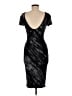 BCBGMAXAZRIA Graphic Black Cocktail Dress Size M - photo 2