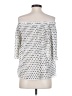 Q&A 100% Polyester Polka Dots White 3/4 Sleeve Blouse Size XS - photo 2