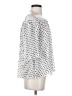 Q&A 100% Polyester Polka Dots White 3/4 Sleeve Blouse Size XS - photo 4