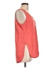 Dakini 100% Linen Orange Sleeveless Top Size L - photo 4
