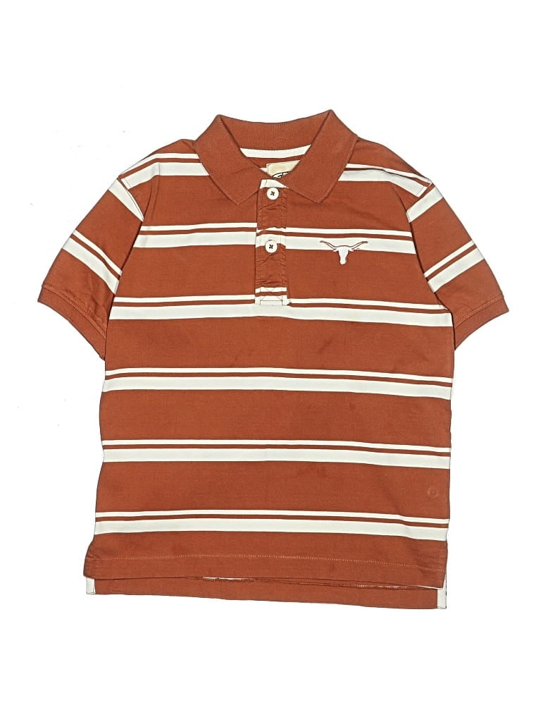 Pre-owned Assorted Brands Kids' Short Sleeve Polo Shirt In Brown