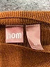 NOM Stripes Brown Turtleneck Sweater Size XS - photo 6