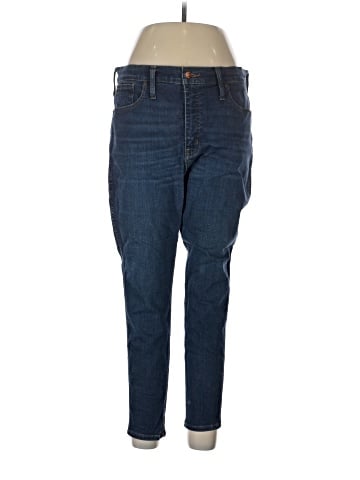 Madewell Petite 10" High-Rise Skinny Jeans in Hayes Wash (view 1)