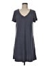 Nine West Solid Gray Casual Dress Size M - photo 1