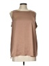 Worthington 100% Polyester Brown Sleeveless Blouse Size L - photo 1