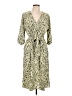 Lovestitch Animal Print Green Casual Dress Size L - photo 1