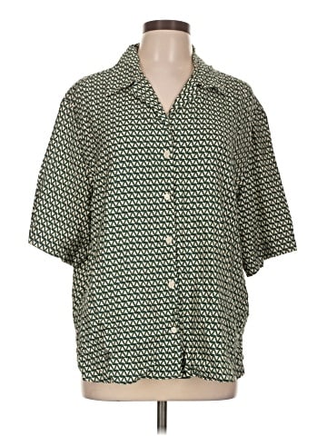 H&M Short Sleeve Button-Down Shirt (view 1)