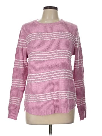 Pink Clover Pullover Sweater (view 1)