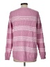 Pink Clover 100% Polyester Stripes Pink Pullover Sweater Size L - photo 2