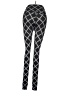 K-DEER Argyle Black Leggings Size M - photo 2