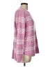 Pink Clover 100% Polyester Stripes Pink Pullover Sweater Size L - photo 4