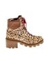 Dolce Vita 100% Leather Animal Print Brown Ankle Boots Size 10 - photo 1