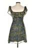 Lulus 100% Polyester Paisley Blue Cocktail Dress Size XS - photo 2