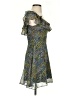 Lulus 100% Polyester Paisley Blue Cocktail Dress Size XS - photo 4
