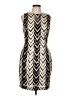 Vince Camuto 100% Polyester Chevron-herringbone Silver Cocktail Dress Size 10 - photo 1