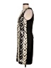 Vince Camuto 100% Polyester Chevron-herringbone Silver Cocktail Dress Size 10 - photo 5