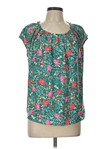 LC Lauren Conrad Short Sleeve Blouse (view 1)