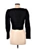 Zara 100% Polyester Black 3/4 Sleeve Top Size M - photo 2