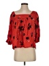 Apiece Apart Red 3/4 Sleeve Blouse Size S - photo 1