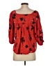 Apiece Apart Red 3/4 Sleeve Blouse Size S - photo 2