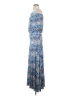 Veronica M. Paisley Blue Casual Dress Size XS - photo 5