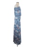 Veronica M. Paisley Blue Casual Dress Size XS - photo 4