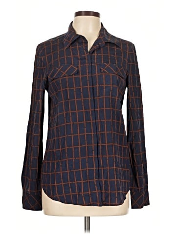 Tory Burch Long Sleeve Silk Top (view 1)