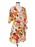 Lush 100% Polyester Print Orange Cocktail Dress Size S - photo 1