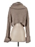 Cotton Candy LA 100% Polyester Tan Turtleneck Sweater Size S - photo 2