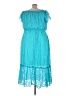 Lane Bryant 100% Polyester Teal Cocktail Dress Size 22 - 24 Plus - photo 2