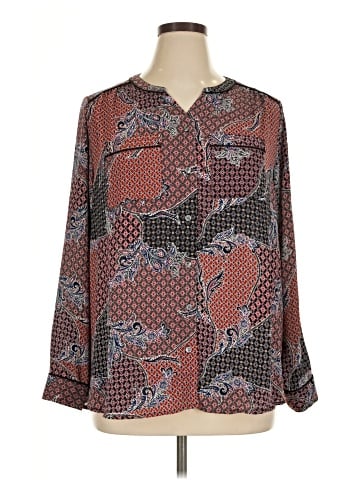 Roz & Ali Long Sleeve Blouse (view 1)