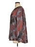 Roz & Ali 100% Polyester Paisley Brown Long Sleeve Blouse Size 1X - photo 5