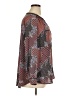 Roz & Ali 100% Polyester Paisley Brown Long Sleeve Blouse Size 1X - photo 4