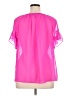 Milly Pink Short Sleeve Blouse Size XL - photo 2