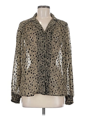 Topshop Long Sleeve Blouse (view 1)