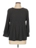 Adrianna Papell Gray Long Sleeve Blouse Size L - photo 1