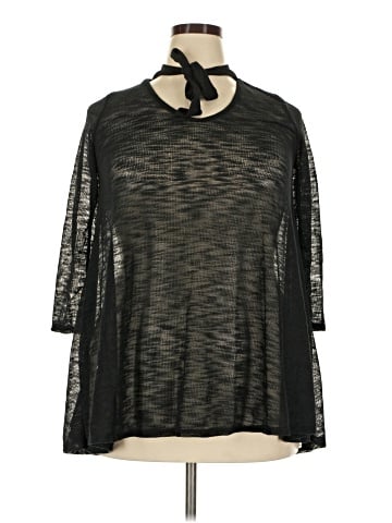 Hot Ginger 3/4 Sleeve Blouse (view 1)