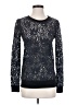 Theory 100% Polyester Black Long Sleeve Top Size P (petite) - photo 1