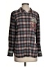 Soft Surroundings Plaid Gray Long Sleeve Button-Down Shirt Size XS - photo 1