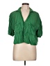 Zara Green Short Sleeve Blouse Size L - photo 1