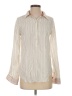 Isabella Sinclair Stripes Ivory Long Sleeve Blouse Size XXS - photo 1
