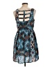 Xhilaration 100% Polyester Print Blue Casual Dress Size L - photo 2