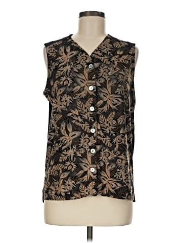 Carole Little Sleeveless Button-Down Shirt (view 1)