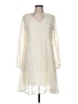 Ours 100% Polyester Ivory Casual Dress Size M - photo 1